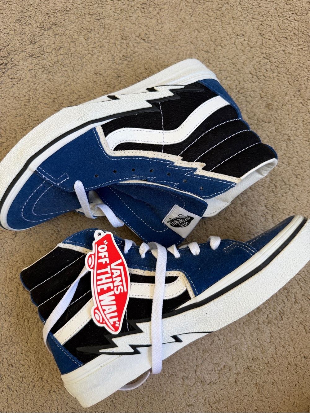 Vans Sk8-Hi Blue & Black High-Top Skate Shoes